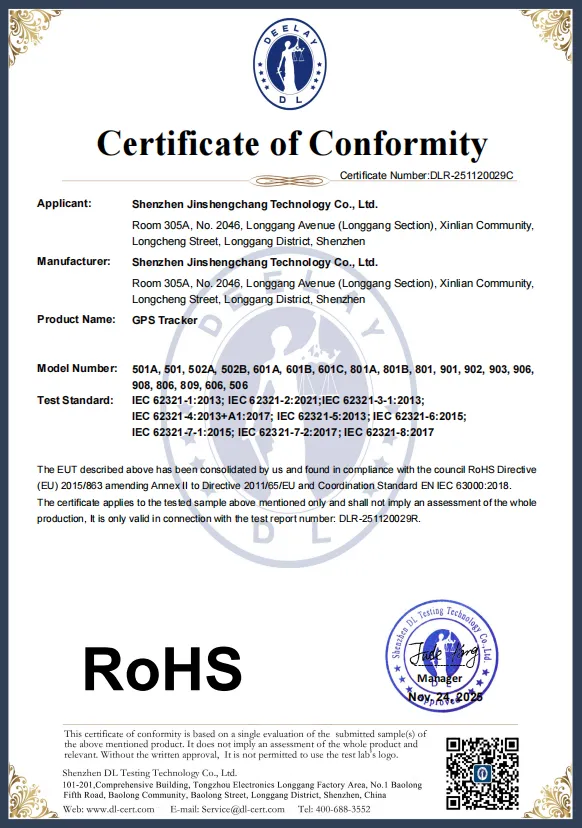 Certificado FCC